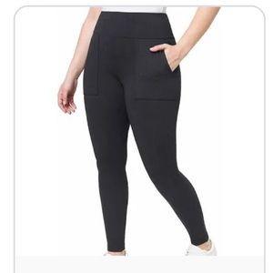 Mondetta Womens High Rise Jacquard Knit Leggings